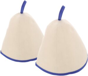 Healeved 2pcs Thick Felt Shower Cap...
