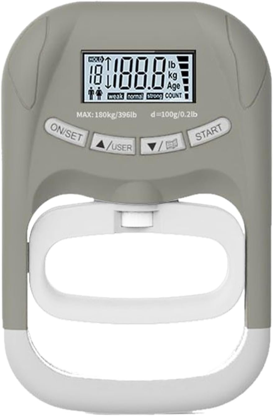Hand Grip Tester | 396lbs Electric Gripper Measuring Tools,Grip Strength with Digital Display,for Body Recovery Sports Exercise Office Home Gym Travel Women - Image 8