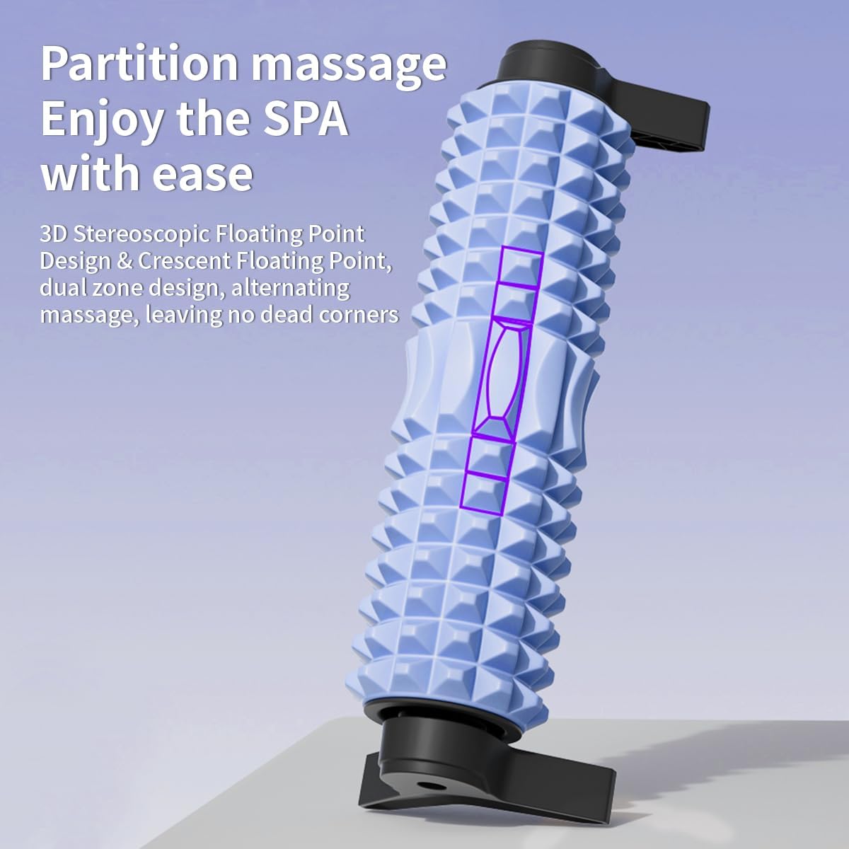 Foam Roller for Muscle Recovery and Exercise, High-Density (Blue) - Image 4