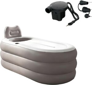 Inflatable Adult Bathtub, 57”...
