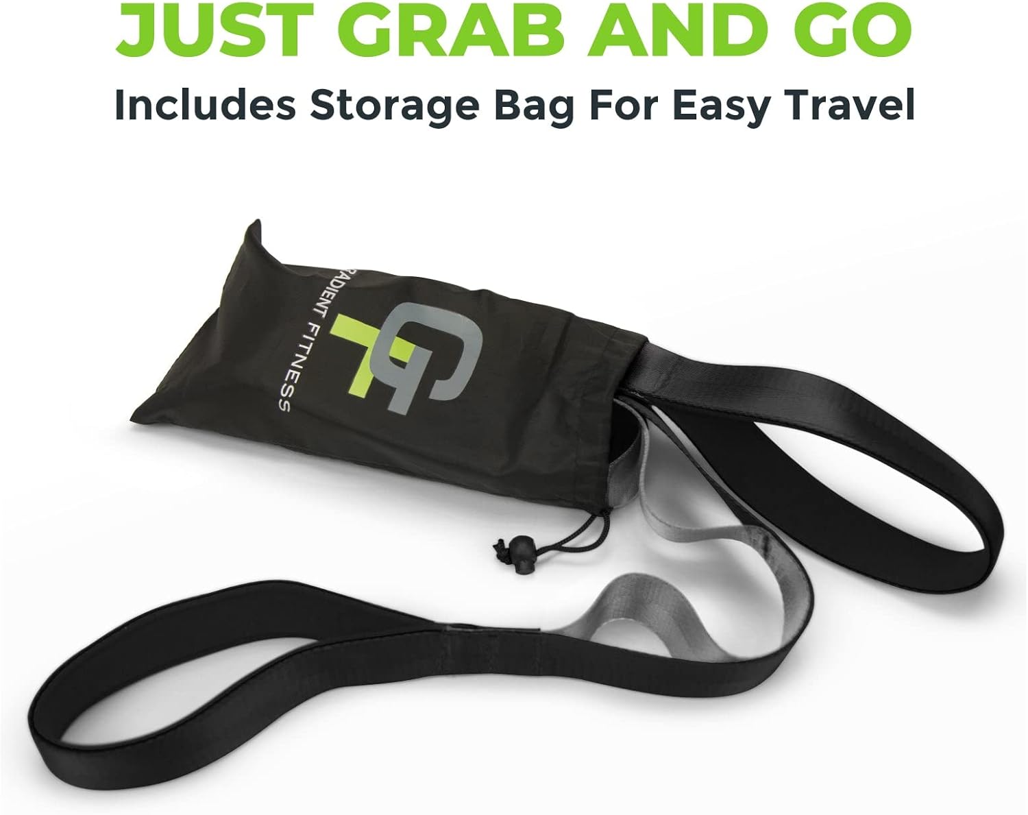 Gradient Fitness Stretching Strap, Premium Quality Multi-Loop Strap, Neoprene Padded Handles, 12 Loops, 1.5" W x 8' L - Image 7