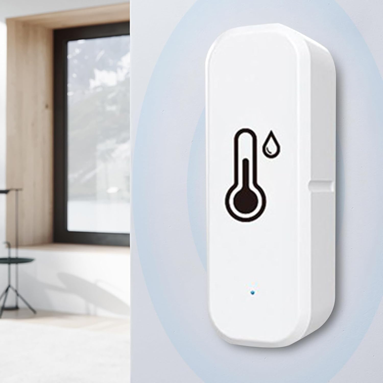 WIFI Temperature, Humidity Sensor, Wireless Smart Hygrometer, White, Remote Monitoring Device, High Precision Digital Display, for Home, Greenhouse, Storage, Indoor Use - Image 9