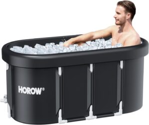HOROW XL Large Oval Ice Bath Tub fo...
