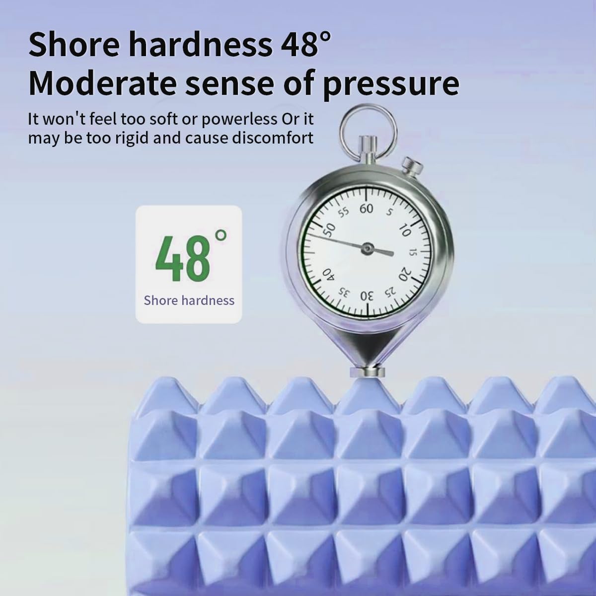 Foam Roller for Muscle Recovery and Exercise, High-Density (Blue) - Image 3