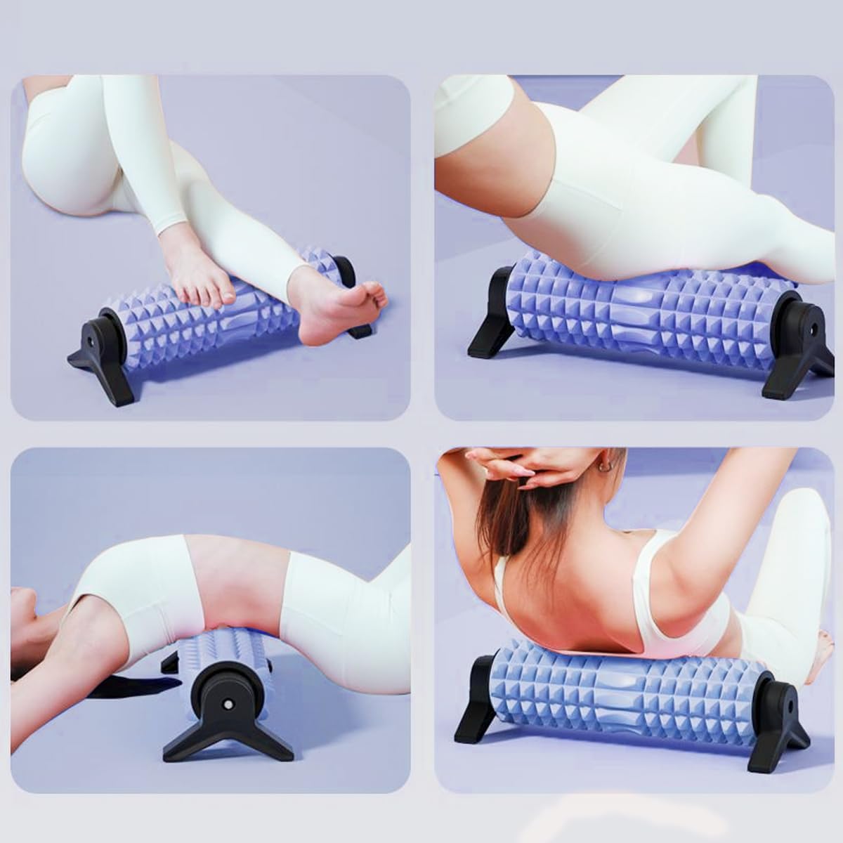 Foam Roller for Muscle Recovery and Exercise, High-Density (Blue) - Image 7