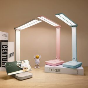Blue Desk Lamp for Home Office,Port...
