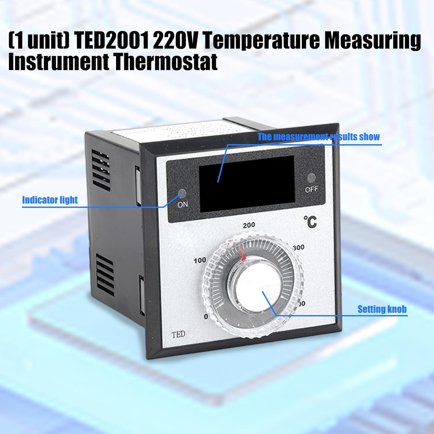220V 0-400 Degree Electronic Digital Temperature Controller Thermostat Temperature Control Device for Kitchen Oven Thermostat - Image 2