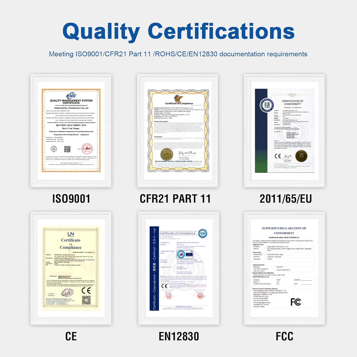 ThermElc TE‑02 Grey Temperature Data Logger, Auto PDF/CSV Reports, Reusable USB Recorder with Calibration Certificate, Multi‑Device Comparison, Pharmacy Fridge Thermometer - Image 7