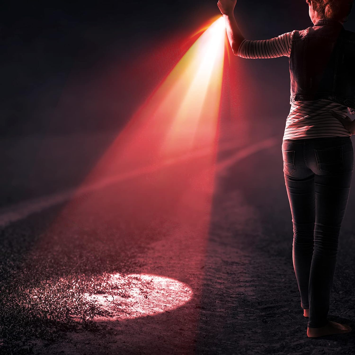 Honoson Red Light Flashlight for Night Observation, Astronomy, Aviation, One Mode, Zoomable Focus, Long Battery Life - Image 7