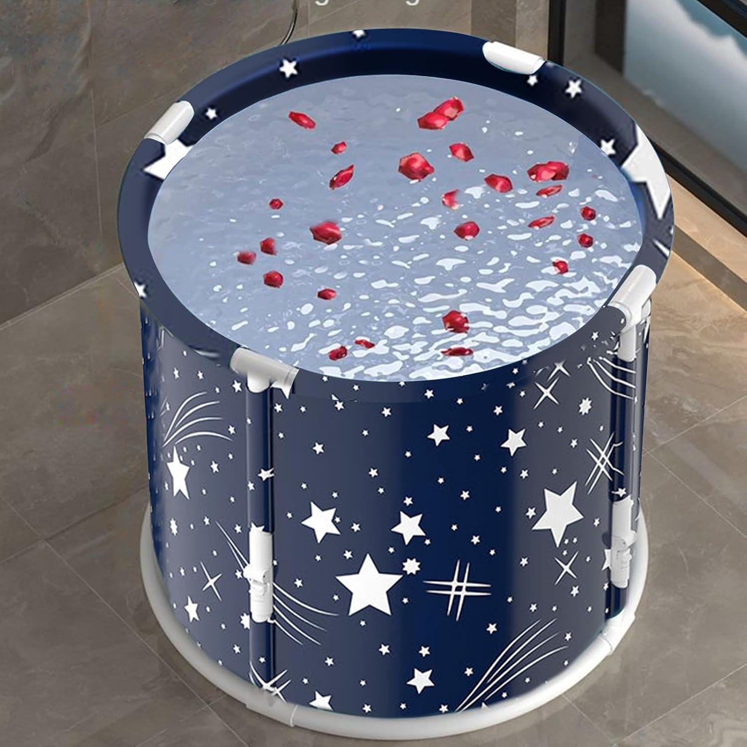 Folding Bathtub, Foldable Bathtub for Adults, Ice Bathtub for Adults, for Outdoor Athletes, Foldable for Hot Bath - Image 3