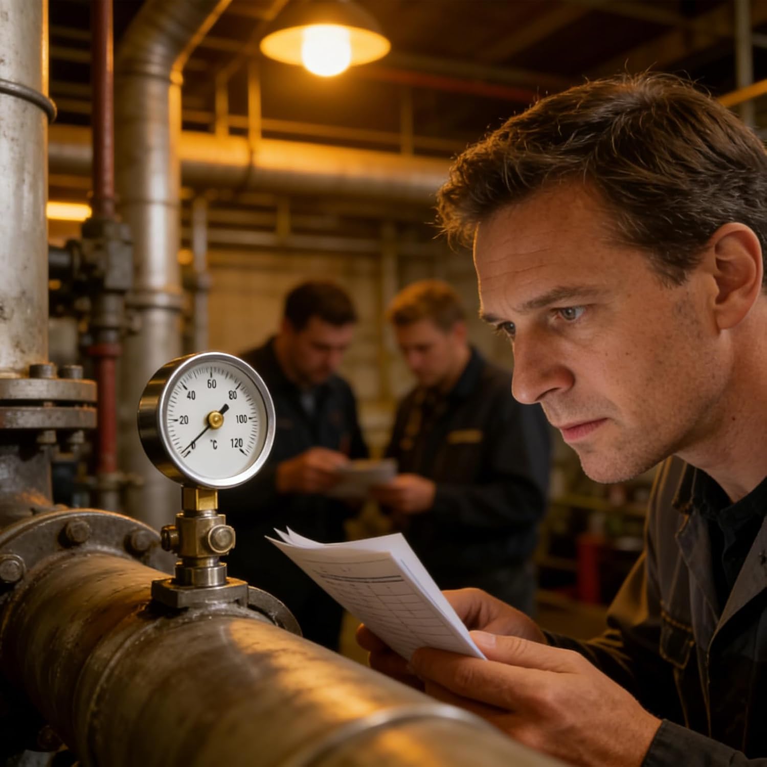 Adjustable Pipe Clamp Thermograph, 63mm Stainless Steel, Temperature Measurement Tool For Industrial Pipes, Precision Design, Energy And Steam Monitoring Accessory, Hot Oil Heat Exchanger Use - Image 3