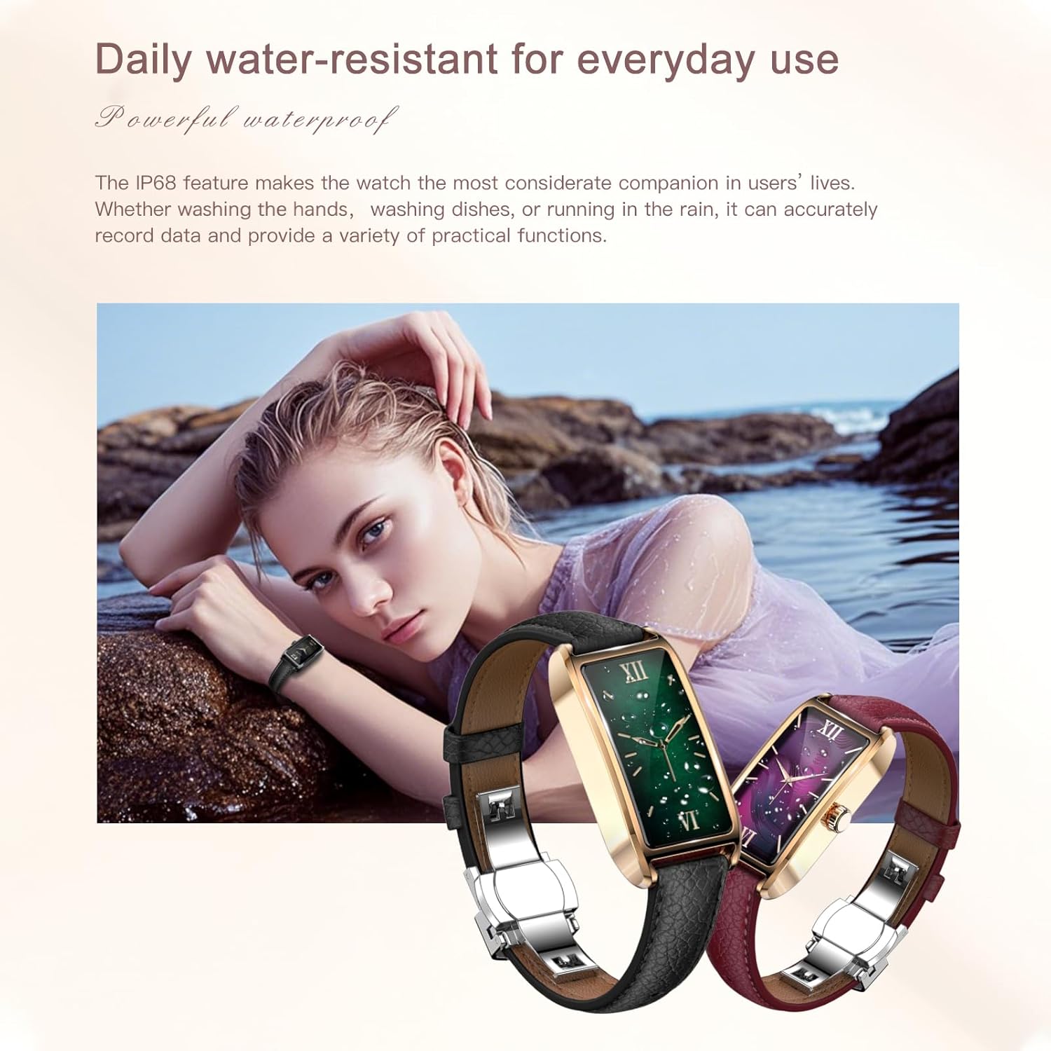 findtime Fitness Watch for Women Step Counter Watch Fitness Tracker Pedometer Heart Rate Monitor Sleep Tracker Activity Trackers with Steps Distance Calories Counting Compatible with Android iOS - Image 6