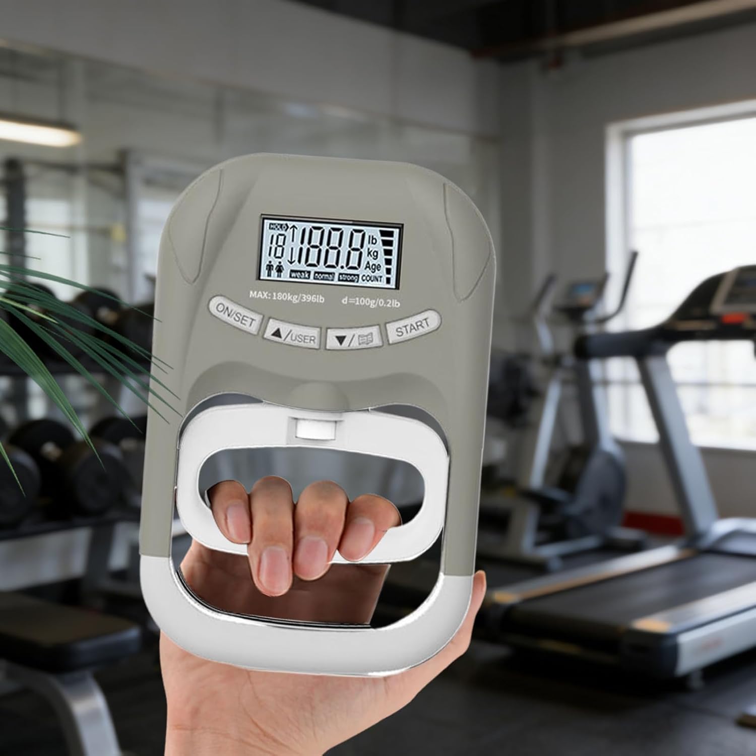 Hand Grip Tester - Digital Hand Dynamometer, Grip Strength Measurement Tool, Handheld Strengthening Equipment, LCD Backlit Results Tracking, Forearm Strength Trainer for Fitness Gym - Image 5
