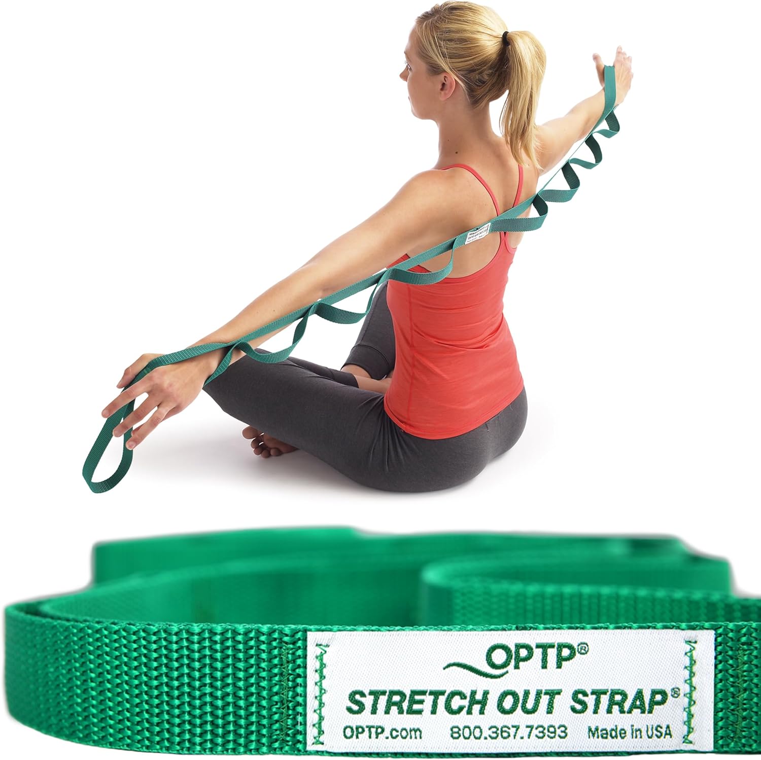 The Original Stretch Out Strap with Exercise Book by OPTP - Top Choice of Physical Therapists & Athletic Trainers - Image 3