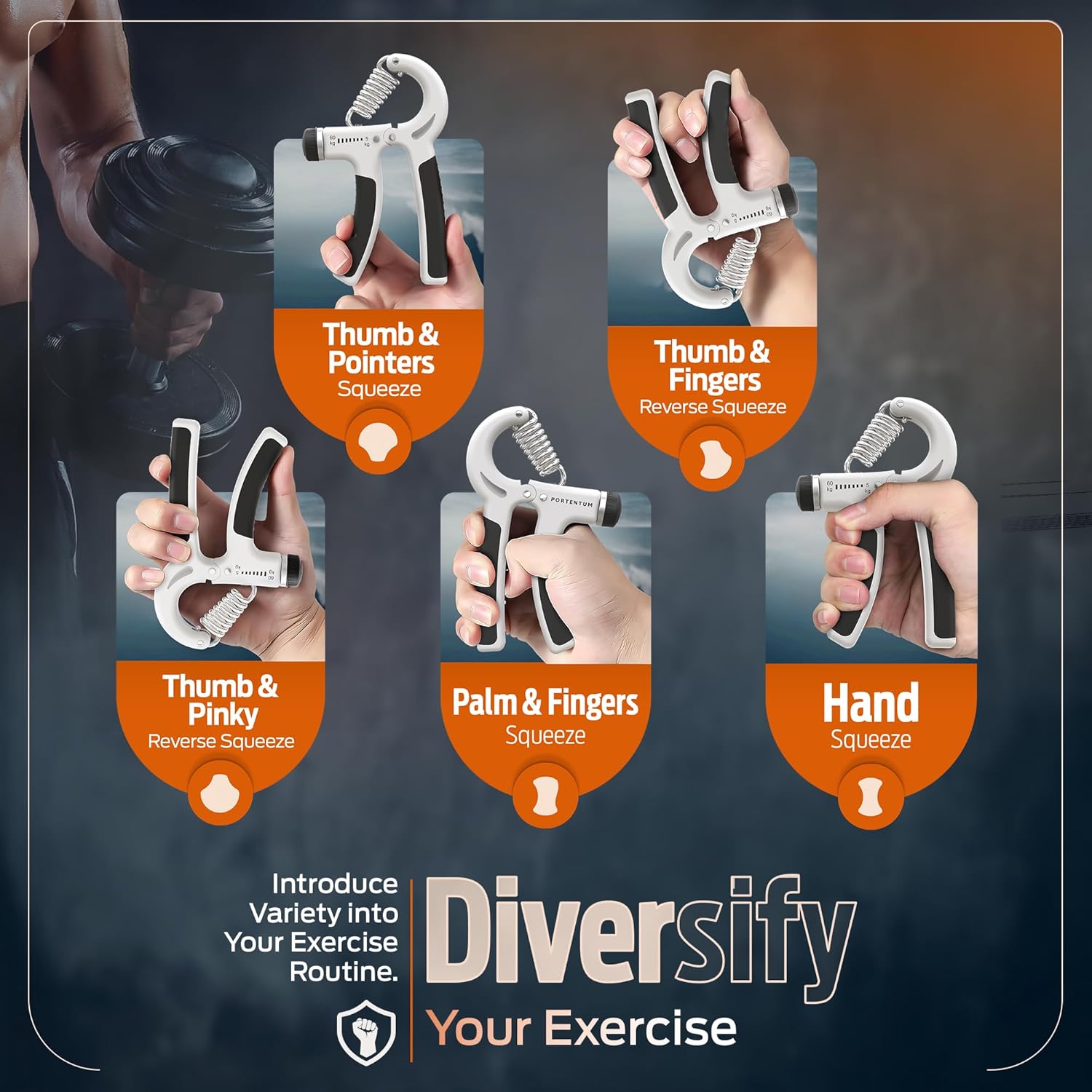 Hand Grip Strengthener Exerciser 5-60 kg - Image 5