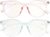 Healvian 2Pcs Blue Light Blocking Glasses for Women,Computer Anti Blue Light Glasses, Lightweight Clear Lens Reading Glasses for Women Girls Random Color