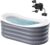 BINYUAN Inflatable Bathtub for Adults – Portable Collapsible Spa Tub with Electric Pump, Hot & Ice Bath Design, Foldable for 1-2 People, Durable PVC – Easy Inflate/Quick Drain