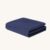 Aimon Weighted Blanket Cover (48″x72″, Dark Blue, Twin Size, Side Zipper) 100% Cotton Washable Cover for Weighted Blanket, Removable with 8 Ties