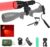 通用 Red Set Hunting Gun, 4000Lm LED Predator Light With Pressure Switch & Scope Mount, Zoomable Green and Red Tactical Flashlight Torches for Night Hunt