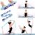 Nitpicker Stretching Straps Hamstring Stretcher Device Elastic Exercise Band Yoga mat Carrying Straps Leg Exercise Equipment Stretching Strap with Loops for Flexibility Stretch Strap 11 Loops