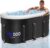 New Upgrade XL 175-Gallon Oval Ice Bath Tub – 6 Layered Portable Bathtub, Drop-In Bathtubs Foldable with Cover Cold Plunge Tub for Athletes, Home Gym, Outdoor Recovery Use – Black