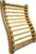 Natural Bamboo Sauna Backrest, More Flexible Than Wood, Better Fits Your Back, Features Anti-Slip Rubber Pad. Sauna Accessory Set (1 Pack)