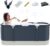 Portable Bathtub For Shower Stall, Large 47 inch Foldable Soaking Bathing Tub for Adults, Separate Family Bathroom Japanese SPA Collapsible Tub, Ideal for Hot Bath Ice Bath