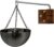 Pasithea Stainless Steel Sauna Oil Cup – Canadian Red Cedar Wall Mount and Adjustable Swing Arm – Sauna Accessories for Essential Oil Sauna Aromatherapy (Dark Gray)
