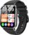 Smart Watches for Men Women, 1.83″ HD Touchscreen with Bluetooth Calling, IP68 Waterproof Fitness Tracker, 120+ Sport Modes, 24/7 Heart Rate & Sleep Monitor, Compatible with iPhone Android (Black)