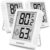 Hygrometer Thermometer Indoor Digital Vaikby Pack of 3 Humidity Meter & Room Thermometer, High Precision, Easy to Read, Energy Saving, for Indoor Use such as Living Room, Bedroom, Office