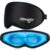 NEWGO 3D Cooling Sleep Mask, Weighted Cooling Gel Eye Mask for Sleeping, Cold Eye Mask, Hot Cold Therapy Blackout Sleep Mask for Puffiness, Dark Circles, Dry Eyes, Headaches and Stress Relief