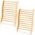 Mudder 2 Pack Sauna Backrest Infrared Wooden Sauna Accessories Backrest Slip-Resistant Cedar Ergonomic Sauna Backrest Sauna Chair with Back Universal for Barrel or Infrared Sauna Resting