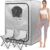 Gollense 2 Person Sauna Portable Steam Sauna Tent for Home with 2 Folding Chairs, Full Size Large Foldable Indoor Steam Box for Relaxation, Steamer NOT Included, Sliver