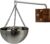 Pasithea Glattol Stainless Steel Sauna Oil Cup – Canadian Red Cedar Wall Mount and Adjustable Swing Arm – Sauna Accessories for Essential Oil Sauna Aromatherapy (Silver)