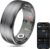 Smart Ring Health Tracker for Men/Women,Fitness Ring Sleep Tracker,Fast Charging for Long-Lasting Use,for Pedometer Exercise,Monitor Sleep, Heart Rate, Stress,Waterproof (Deep Gray, 12)