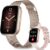 Smart Watches for Women, 1.75″ HD Fitness Tracker (Answer/Make Calls), IP68 Waterproof Smartwatch with Heart Rate SpO2 Sleep Stress Monitor, 120+ Sports Modes Watch for Android & iPhone (Rose Gold)