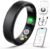 Smart Ring for Women Men – Health Fitness Tracker Ring with Heart Rate/Sleep Tracker/Blood Oxygen/HRV/Stress/Calorie/Steps, Waterproof Health Ring for iOS & Android, No APP Fees(Black,10#)