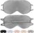 Silk Eye Mask for Sleep with Adjustable Strap for Women/Men/Adults Blackout 100% Mulberry Silk Sleeping Mask for Travel/Plane/Side Sleeper,Gray