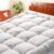 Mattress Topper Twin XL Size, Cooling Extra Thick Breathable Viscose Made from Bamboo Mattress pad, Soft Quilted Fitted Mattress Cover with 1000 GSM Down Alternative Fill (8-21”Deep Pocket)