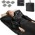 COSTWAY Infrared Sauna Blanket with Sleeves, Portable Full-Body Sauna Bed with Carry Bag, 30-90Min Timer, 90-180°F Temp Range for Relaxation & Detoxification, Muscle Tension Relief