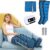 Lipedema Legs Treatment Massager with 6 Air Chambers, Lymphatic Drainage Massager, Electric Compression Boots for Leg, Adjustable Pressure for Thighs, Calves and Feet (Blue, 2 Legs + Waist)