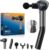 RENPHO Reach Handle Massage Gun with 5 Speed 4 Head,Mini Massage Gun with Extension Handle,Gift for Women Men,Muscle Gun Deep Tissue with 3200rpm for Home Workout Full Body Muscle Relax,Black