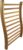 HSE Cedar S-Shape Sauna Backrest (1, Red Cedar)