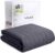 YnM Exclusive 15lbs Weighted Blanket, Smallest Compartments with Glass Beads, Bed Blanket for One Person of 140lbs, Ideal for Twin or Full Bed (48×72 Inches, 15 Pounds, Dark Grey)