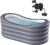 BINYUAN Inflatable Bathtub for Adults – Portable Collapsible Spa Tub with Electric Pump, Hot & Ice Bath Design, Foldable for 1-2 People, Durable PVC – Easy Inflate