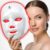 7-1 Colors LED Facial Skin Care Mask,Red Light Therapy Mask for Face, Cordless Led Face Mask Light Therapy,Salon or Home,White.