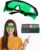 LIGHTMEUP Red Light Therapy Glasses, See-Through Eye Protection Goggles 200-2000nm Full Coverage Design Adjustable