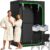 Home Steam Sauna Tent with Transparent Door, Portable Indoor Sauna with Powerful Steam Heating, Foldable Personal Spa for Relaxation (Double Rectangular, Black)