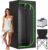 Steam Sauna Tent for Home, Portable Indoor Sauna with Powerful Steam Heating, Foldable Personal Spa for Relaxation & Recovery (Single Rectangular, Black)