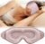 Eye Mask for Sleeping, 3D Contoured Eye Mask with Adjustable Strap Blackout Covers No Eyes Pressure Soft Comfort Eyes Shade Cover Breathable Night Molded Masks for Women Men